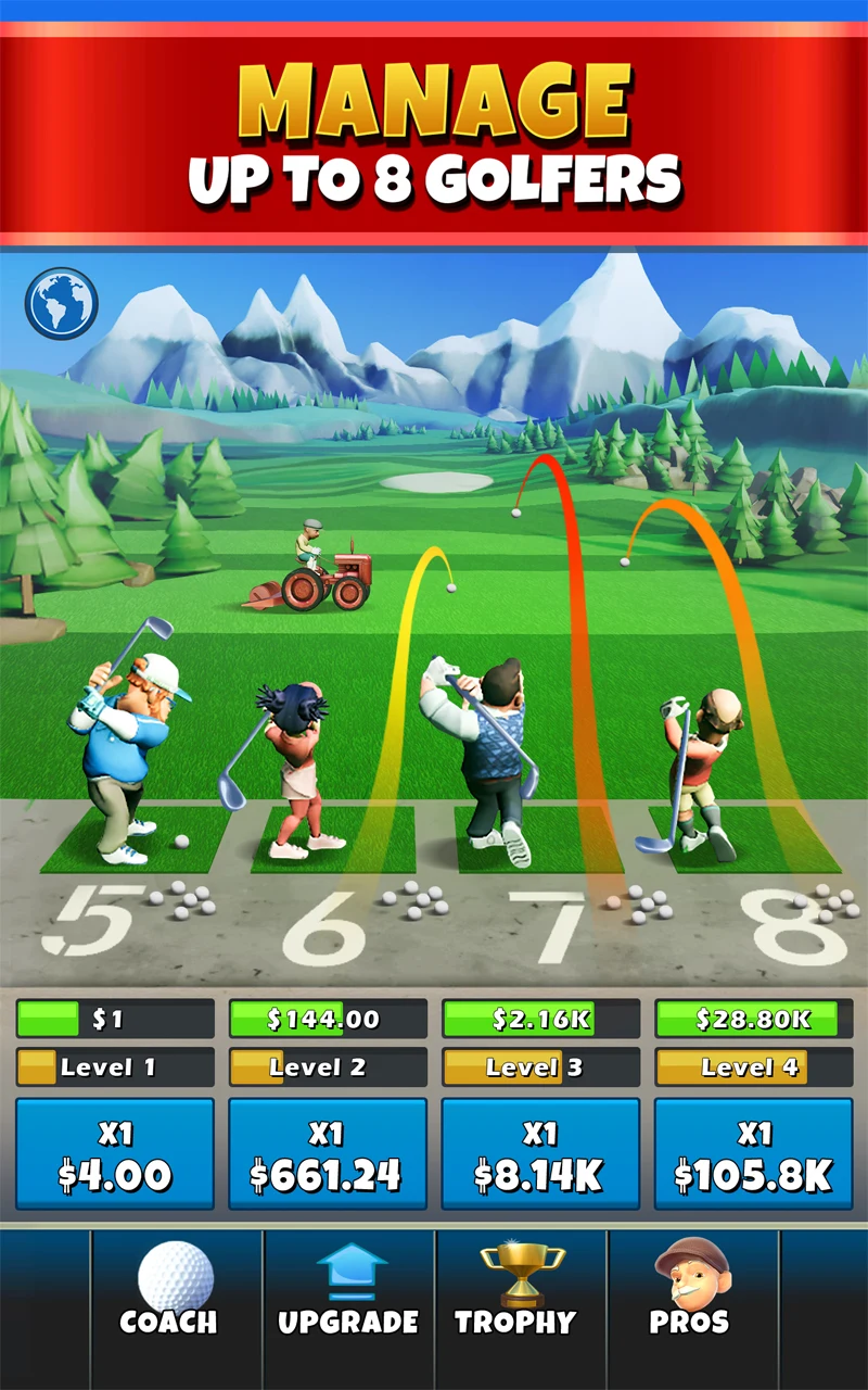 Idle Golf Tycoon Driver Clash screenshot